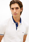 Tommy Hilfiger Contrast Collar Polo Shirt, Ivory
