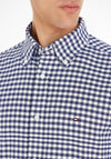 Tommy Hilfiger Classic Oxford Gingham Shirt, Dark Navy & Optic White