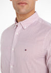 Tommy Hilfiger Flex Micro Print Shirt, Dark Magma