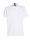 Tommy Hilfiger Essential Flag Embroidery Polo Shirt, Optic White
