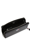 Tommy Jeans Must Flag Logo Large Zip Around Wallet, Black