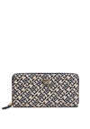 Tommy Hilfiger Jacquard Monogram Large Wallet, Navy