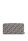 Tommy Hilfiger Jacquard Monogram Large Wallet, Navy