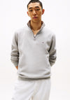 Tommy Hilfiger Essential Half Zip Sweater, Light Grey Heather