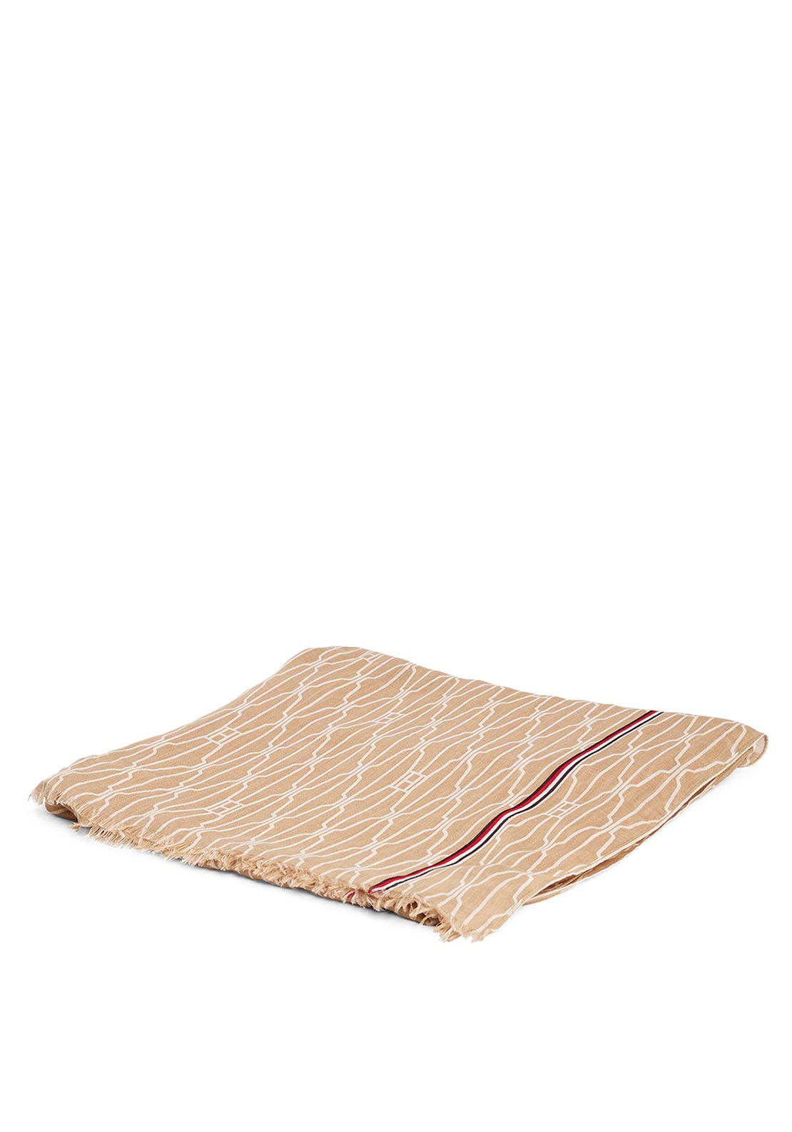Tommy Hilfiger Essential Flag Scarf, Light Tan