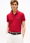 Tommy Hilfiger Logo Polo Shirt, Medium Red