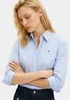 Tommy Hilfiger Womens Striped Regular Poplin Shirt, Blue