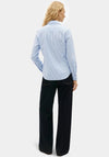 Tommy Hilfiger Womens Striped Regular Poplin Shirt, Blue