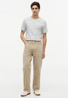 Tommy Hilfiger Flag Embroidery Stripe T-Shirt, Ecru & Navy