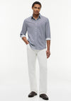 Tommy Hilfiger Knitted All Over Print Shirt, Preppy Navy