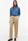 Tommy Hilfiger Womens Denim Boxy Shirt, Blue