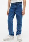 Tommy Hilfiger Boy Straight Mid Wash Denim Jean, Blue
