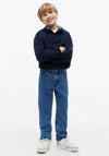 Tommy Hilfiger Boy Straight Mid Wash Denim Jean, Blue