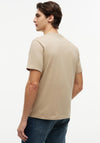 Tommy Hilfiger Crew Neck Embroidered Flag T-Shirt, Beige