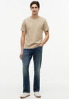 Tommy Hilfiger Crew Neck Embroidered Flag T-Shirt, Beige