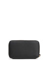 Tommy Hilfiger Logo Detail Zip Around Compact Wallet, Black