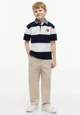 Tommy Hilfiger Boy Short Sleeve Polo, Navy