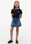 Tommy Hilfiger Girl Rope Short Sleeve Tee, Navy