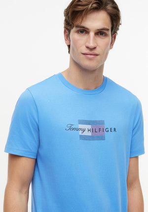 Tommy Hilfiger Flag Graphic T-Shirt, Blue