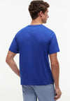 Tommy Hilfiger Crew Neck Embroidered Flag T-Shirt, Pigment Blue