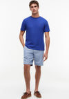 Tommy Hilfiger Crew Neck Embroidered Flag T-Shirt, Pigment Blue