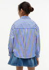 Tommy Hilfiger Girl Stripe Long Sleeve Shirt, Blue