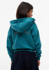 Tommy Hilfiger Girl Long Sleeve Full Zip Hoodie, Green