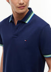 Tommy Hilfiger Contrast Collar Polo Shirt, Carbon Navy