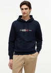 Tommy Hilfiger Script Flag Graphic Hoodie, Navy