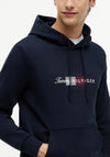 Tommy Hilfiger Script Flag Graphic Hoodie, Navy