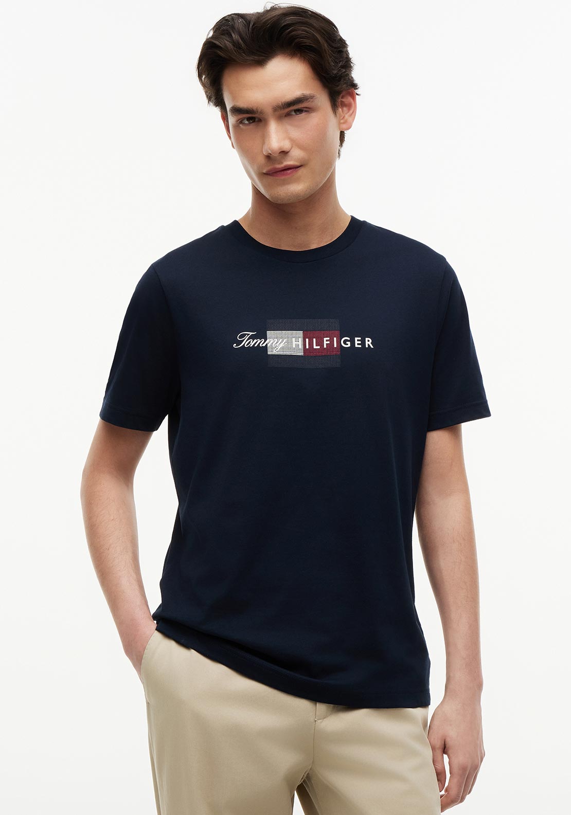 Tommy Hilfiger Flag Graphic T-Shirt, Navy