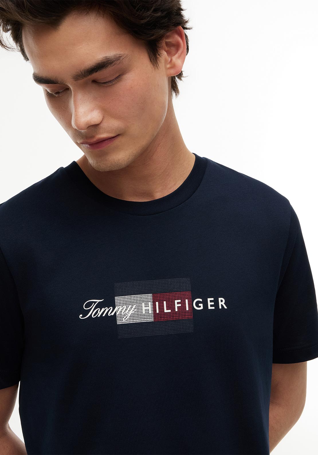 Tommy Hilfiger Flag Graphic T-Shirt, Navy