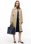 Tommy Hilfiger Icon Pebble Grain Large Satchel Bag, Navy