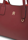 Tommy Hilfiger Icon Medium Satchel Bag, Maroon