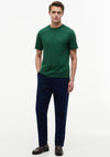 Tommy Hilfiger Crew Neck Embroidered Flag T-Shirt, Street Green
