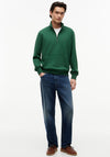Tommy Hilfiger Essential Quarter Zip Sweatshirt, Street Green