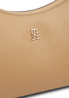 Tommy Hilfiger Icon Pebble Grain Shoulder Bag, Sand Beige