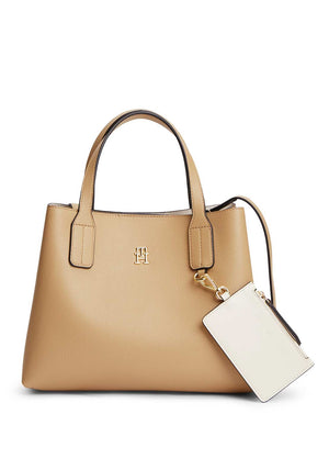 Tommy Hilfiger Icon Medium Satchel Bag, Beige