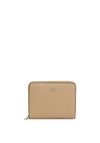 Tommy Hilfiger Medium Zip Around With Flap Wallet, Beige