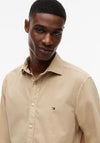Tommy Hilfiger Washed Poplin Shirt, Beige