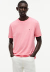 Tommy Hilfiger Crew Neck Embroidered Flag T-Shirt, Doll Pink