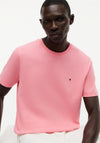 Tommy Hilfiger Crew Neck Embroidered Flag T-Shirt, Doll Pink