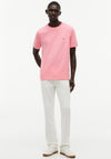Tommy Hilfiger Crew Neck Embroidered Flag T-Shirt, Doll Pink