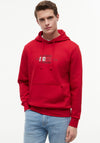 Tommy Hilfiger Script Flag Graphic Hoodie, Red