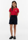 Tommy Hilfiger Girl Rope Short Sleeve Tee, Red