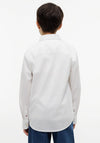 Tommy Hilfiger Boy Poplin Long Sleeve Shirt, White