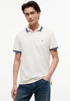 Tommy Hilfiger Contrast Collar Polo Shirt, Ivory