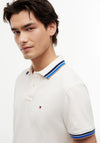 Tommy Hilfiger Contrast Collar Polo Shirt, Ivory