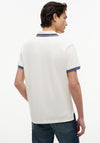 Tommy Hilfiger Contrast Collar Polo Shirt, Ivory