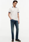 Tommy Hilfiger Contrast Collar Polo Shirt, Ivory